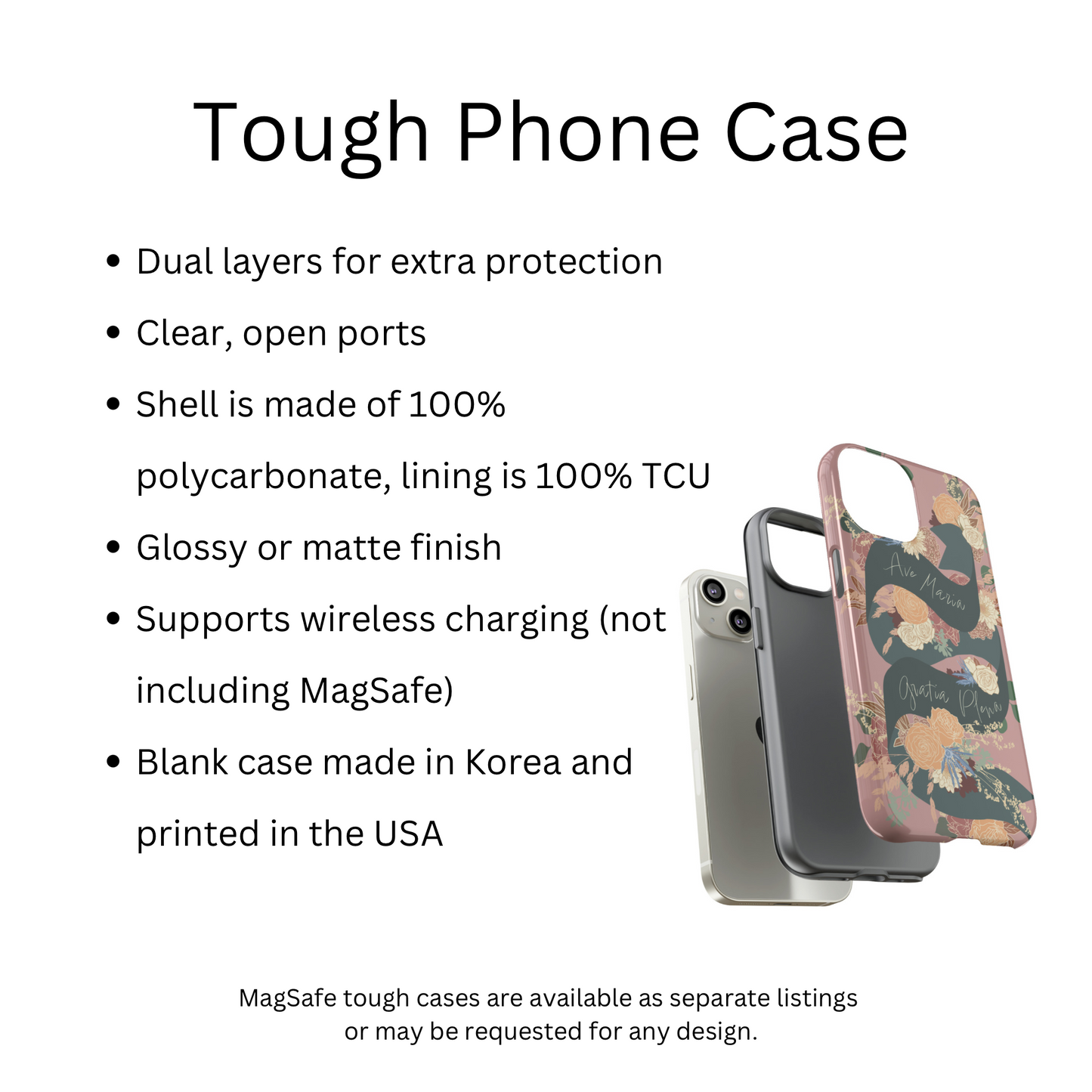 Ave Maria “Tough” Phone Case