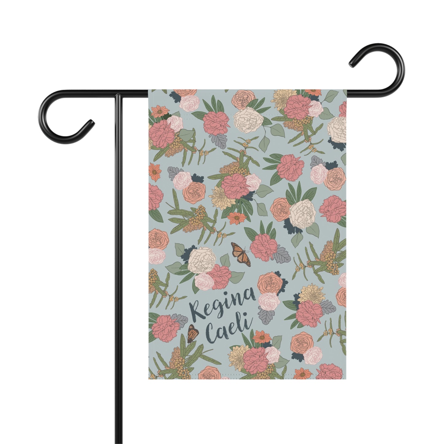 Regina Caeli Garden & House Banner, Mary Garden Flag, Catholic Garden Banner