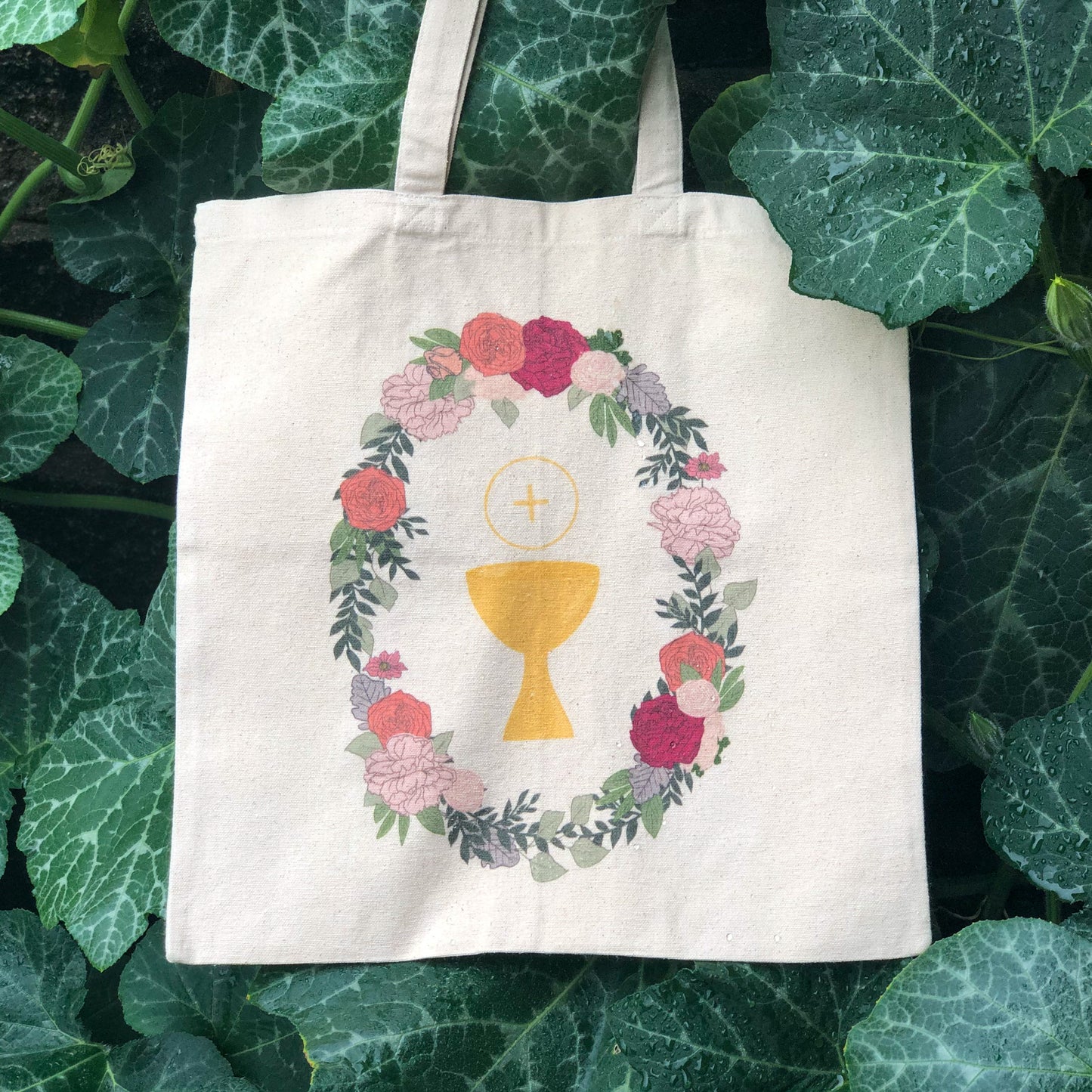 1st Communion Tote Bag, Personalized Mass Bag, Catholic Bible Study Bag